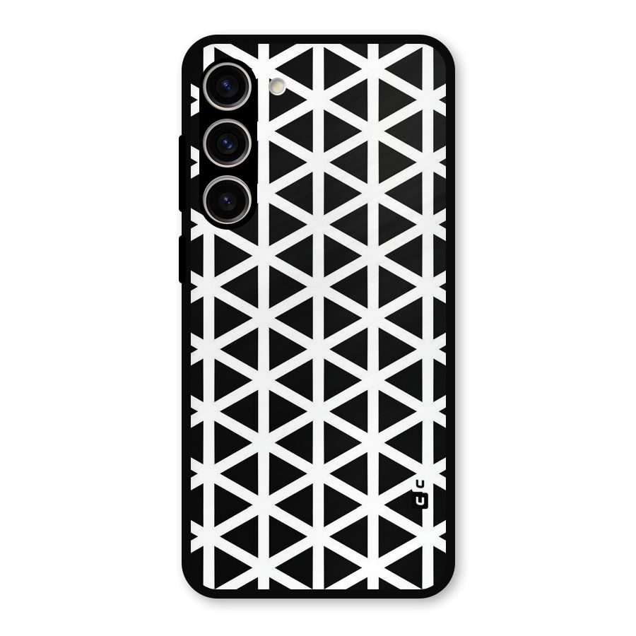 Abstract Geometry Maze Metal Back Case for Galaxy S23 Plus