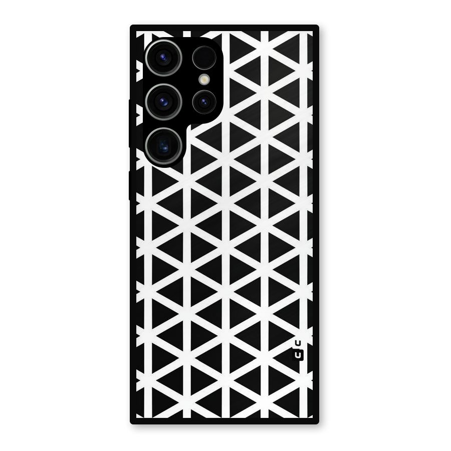 Abstract Geometry Maze Metal Back Case for Galaxy S23 Ultra