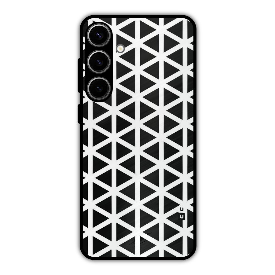 Abstract Geometry Maze Metal Back Case for Galaxy S24 Plus