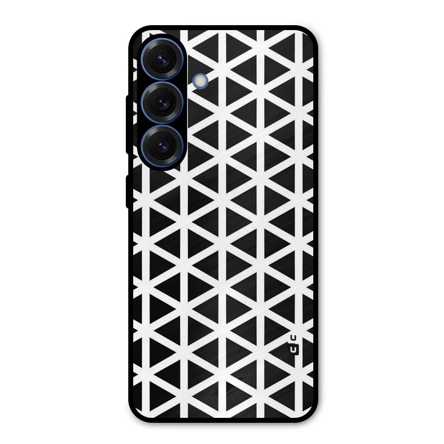 Abstract Geometry Maze Metal Back Case for Galaxy S25