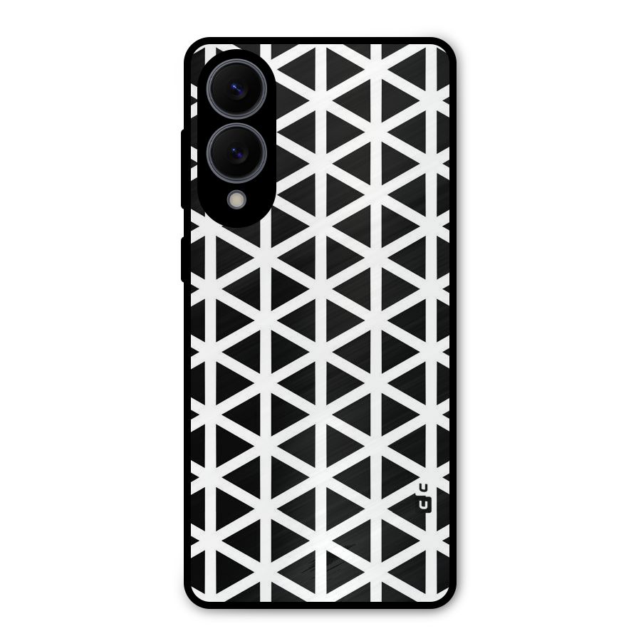 Abstract Geometry Maze Metal Back Case for Galaxy S25 Edge