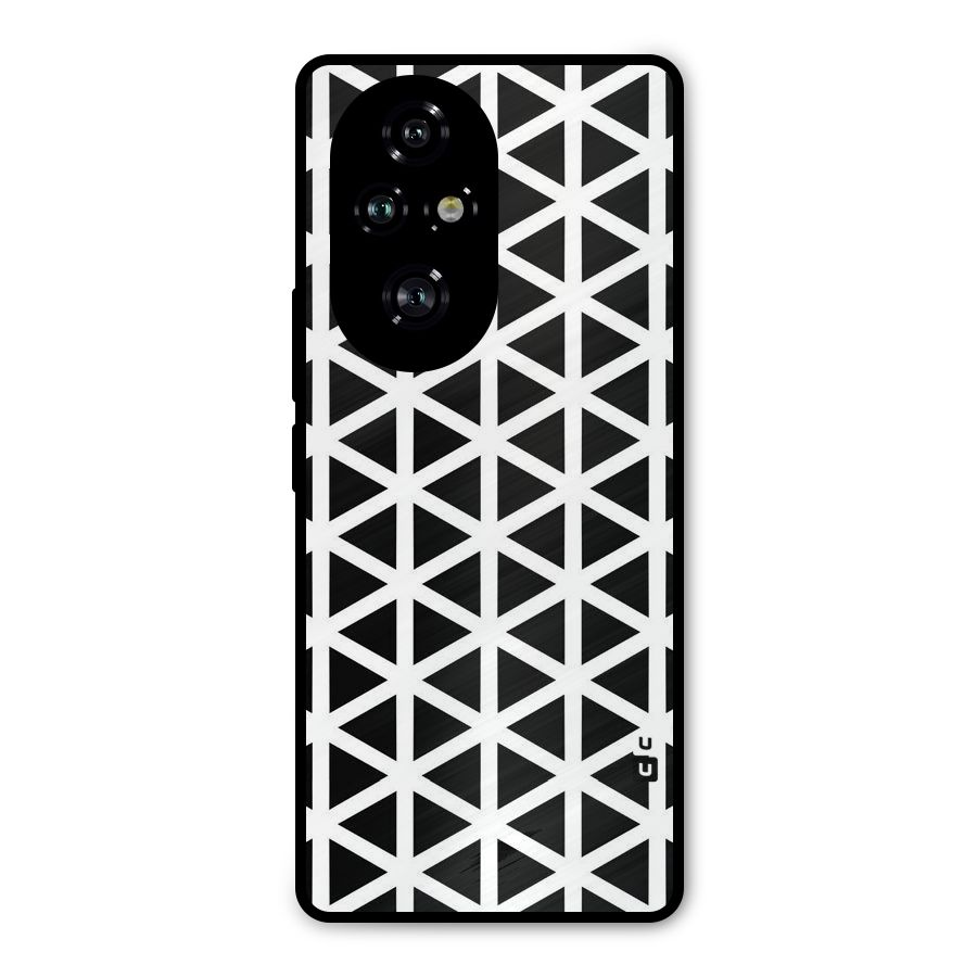 Abstract Geometry Maze Metal Back Case for Honor 200 Pro