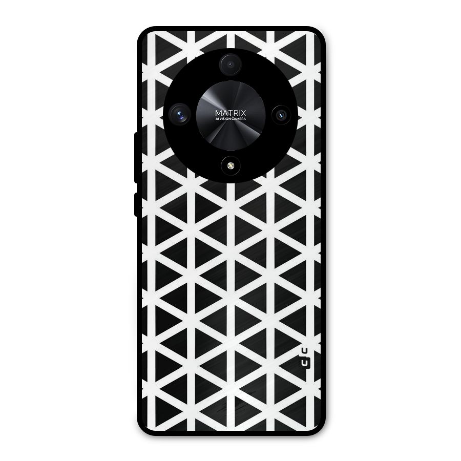 Abstract Geometry Maze Metal Back Case for Honor X9b