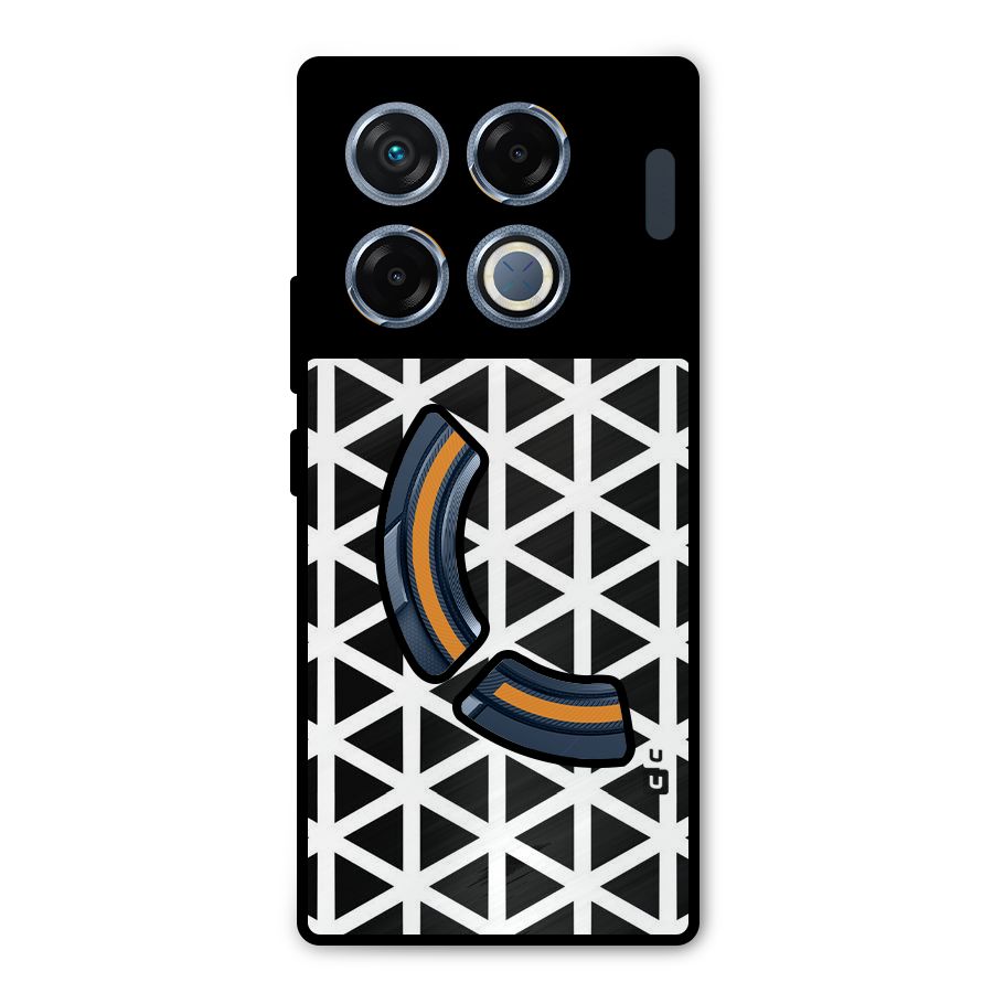 Abstract Geometry Maze Metal Back Case for Infinix GT 20 Pro