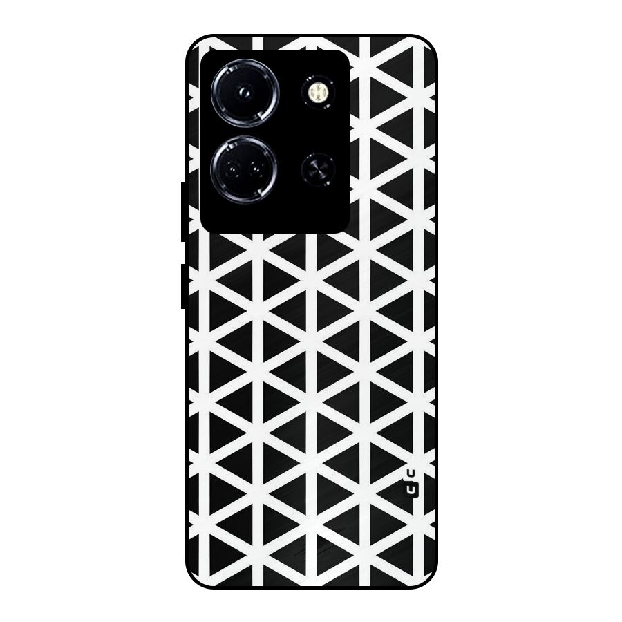 Abstract Geometry Maze Metal Back Case for Infinix Note 30 5G
