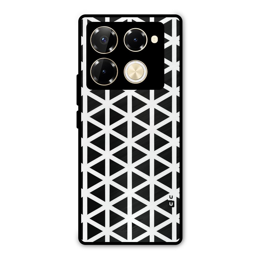 Abstract Geometry Maze Metal Back Case for Infinix Note 40 Pro