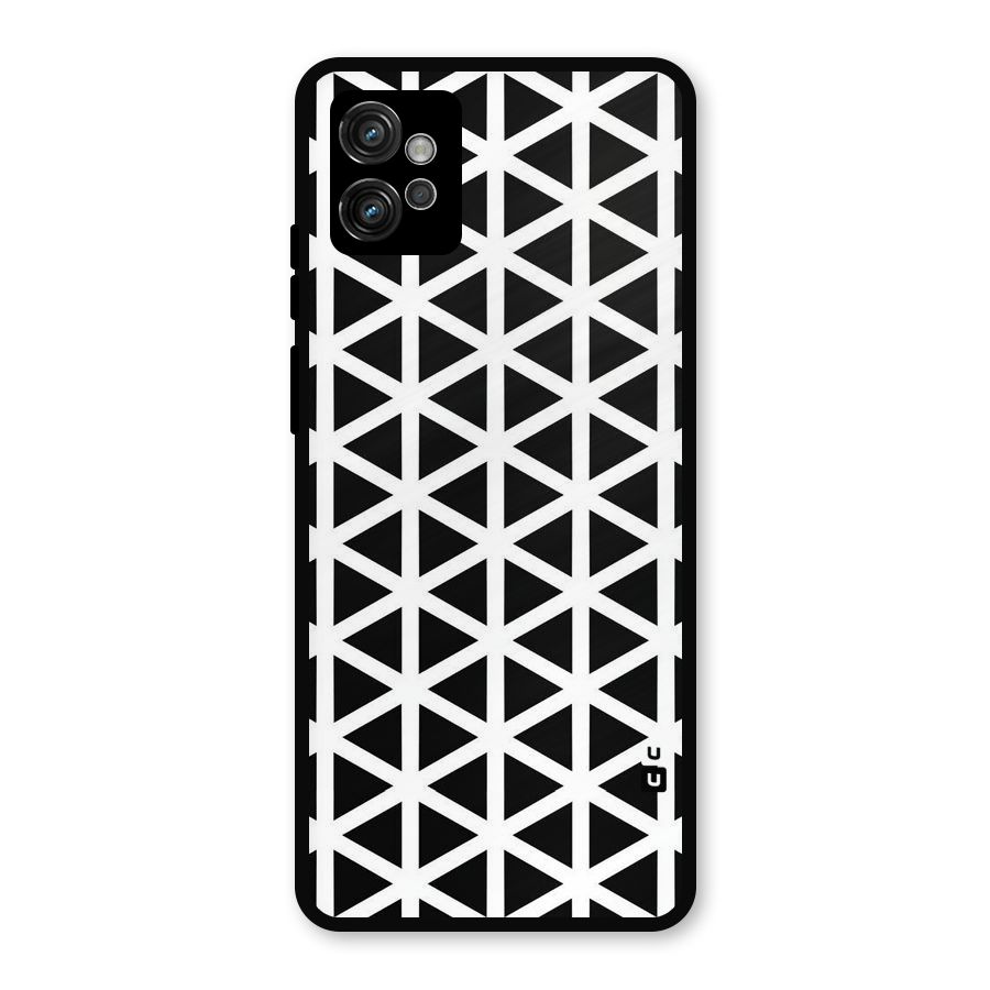 Abstract Geometry Maze Metal Back Case for Moto G32