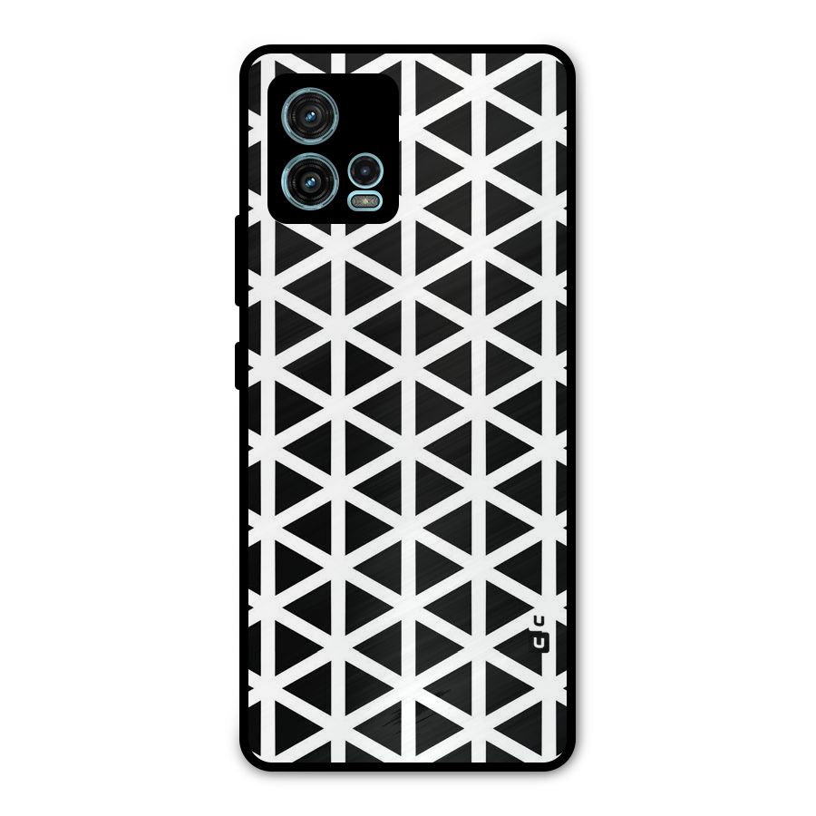 Abstract Geometry Maze Metal Back Case for Moto G72