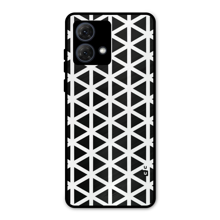 Abstract Geometry Maze Metal Back Case for Moto G84