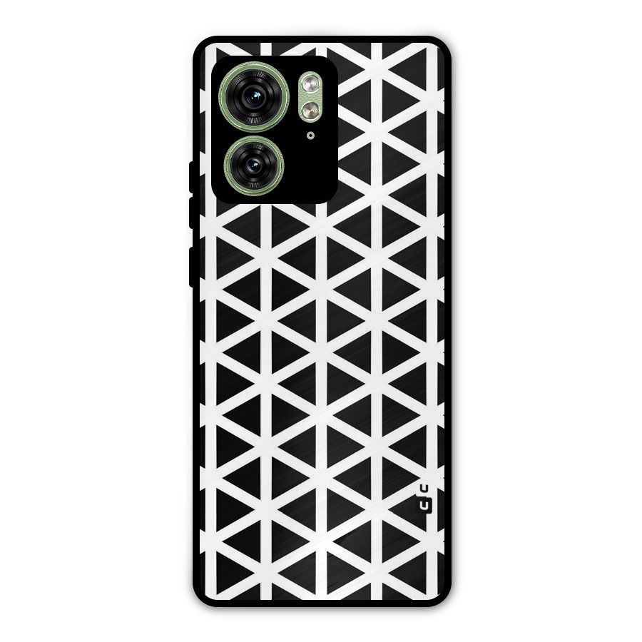 Abstract Geometry Maze Metal Back Case for Motorola Edge 40 5G