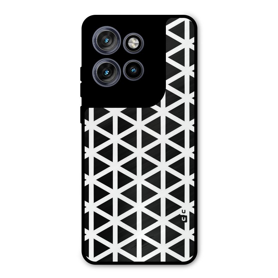 Abstract Geometry Maze Metal Back Case for Motorola Edge 50 Neo