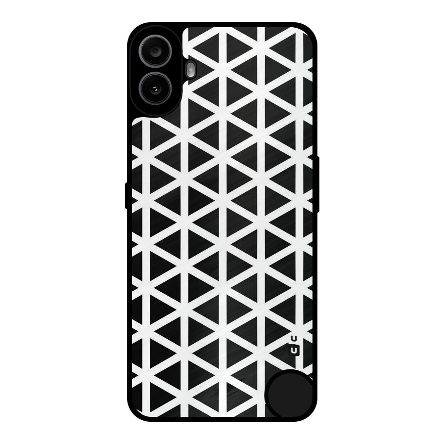 Abstract Geometry Maze Metal Back Case for Nothing CMF Phone 1