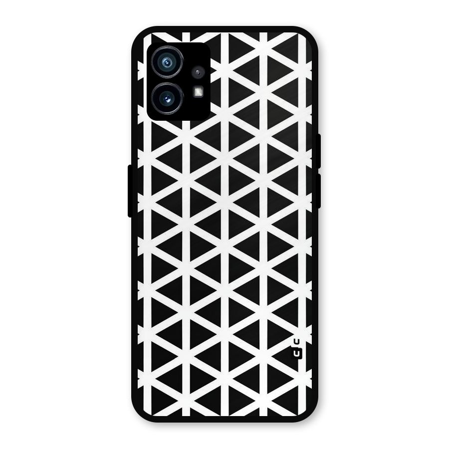 Abstract Geometry Maze Metal Back Case for Nothing Phone 1