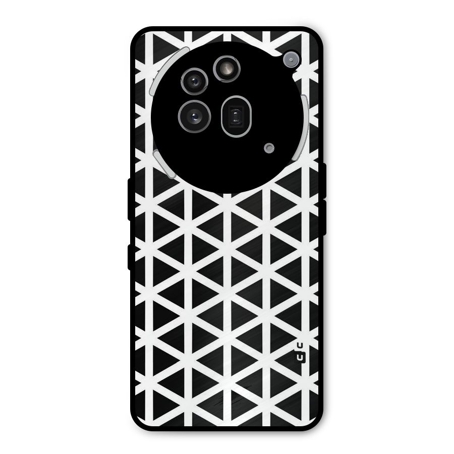 Abstract Geometry Maze Metal Back Case for Nothing Phone 3a Pro