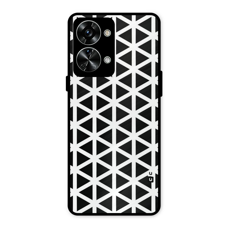 Abstract Geometry Maze Metal Back Case for OnePlus Nord 2T