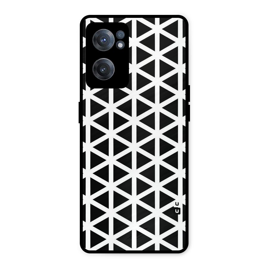 Abstract Geometry Maze Metal Back Case for OnePlus Nord CE 2 5G