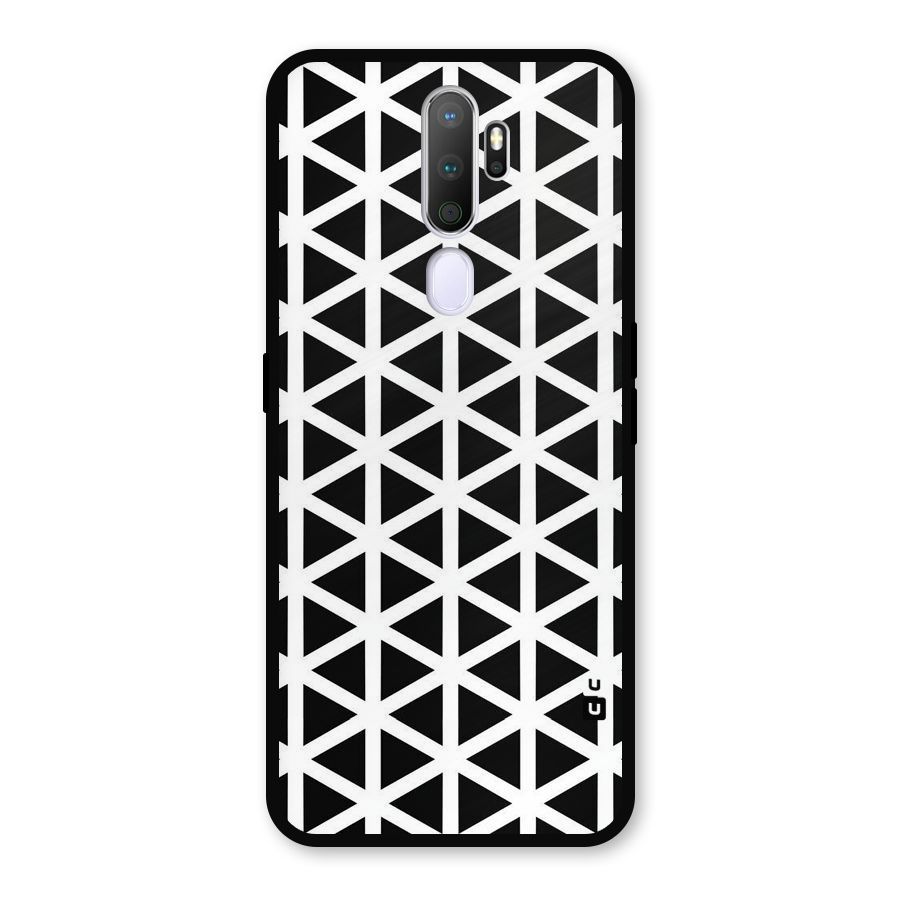 Abstract Geometry Maze Metal Back Case for Oppo A5 (2020)