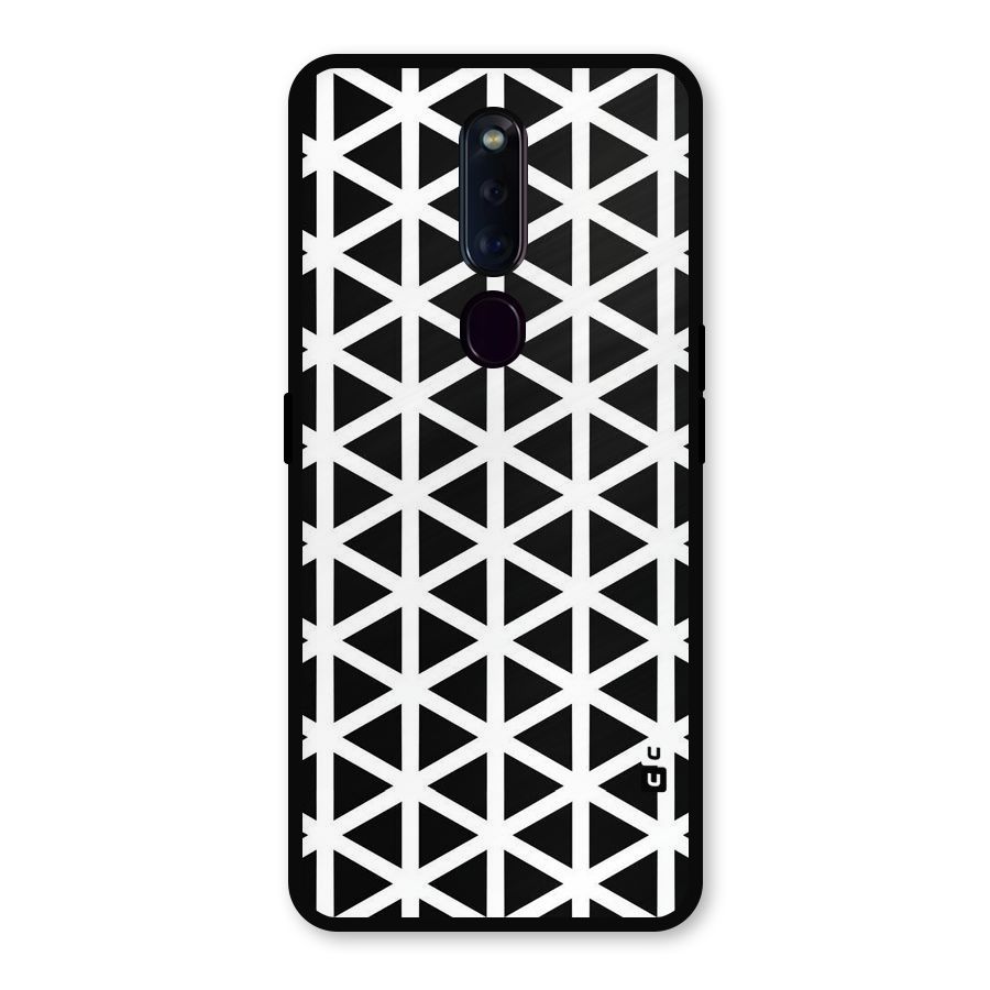 Abstract Geometry Maze Metal Back Case for Oppo F11 Pro