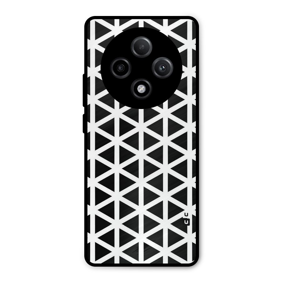 Abstract Geometry Maze Metal Back Case for Oppo F27 Pro Plus