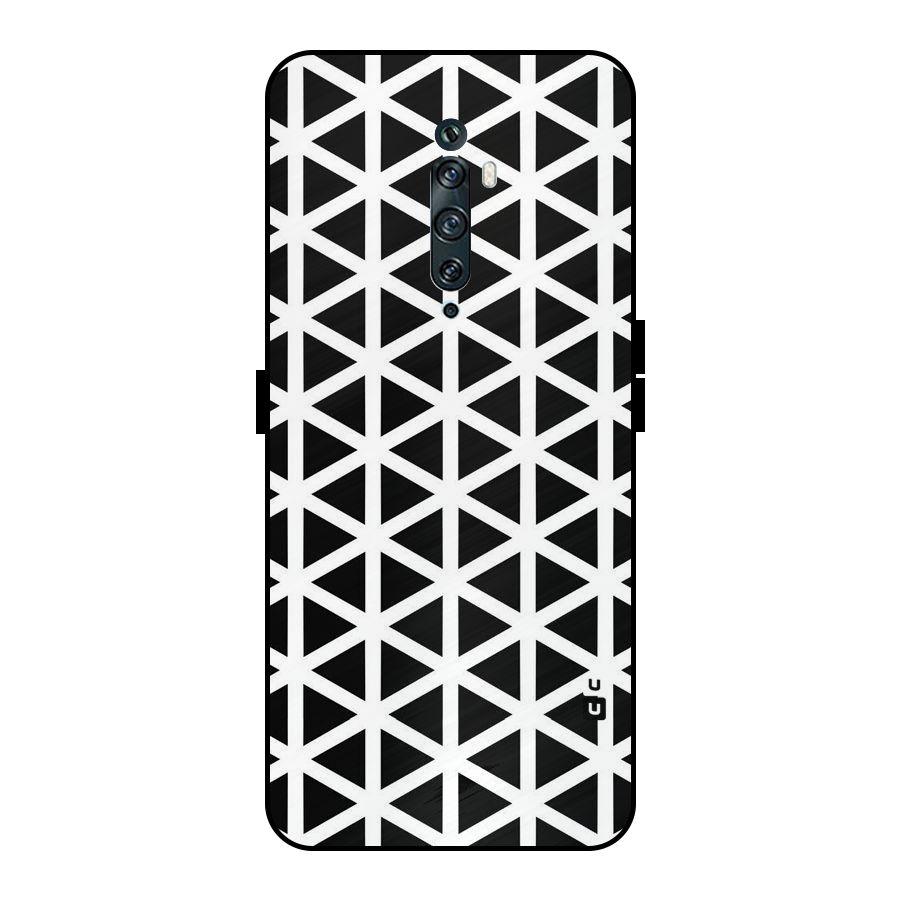 Abstract Geometry Maze Metal Back Case for Oppo Reno2 Z