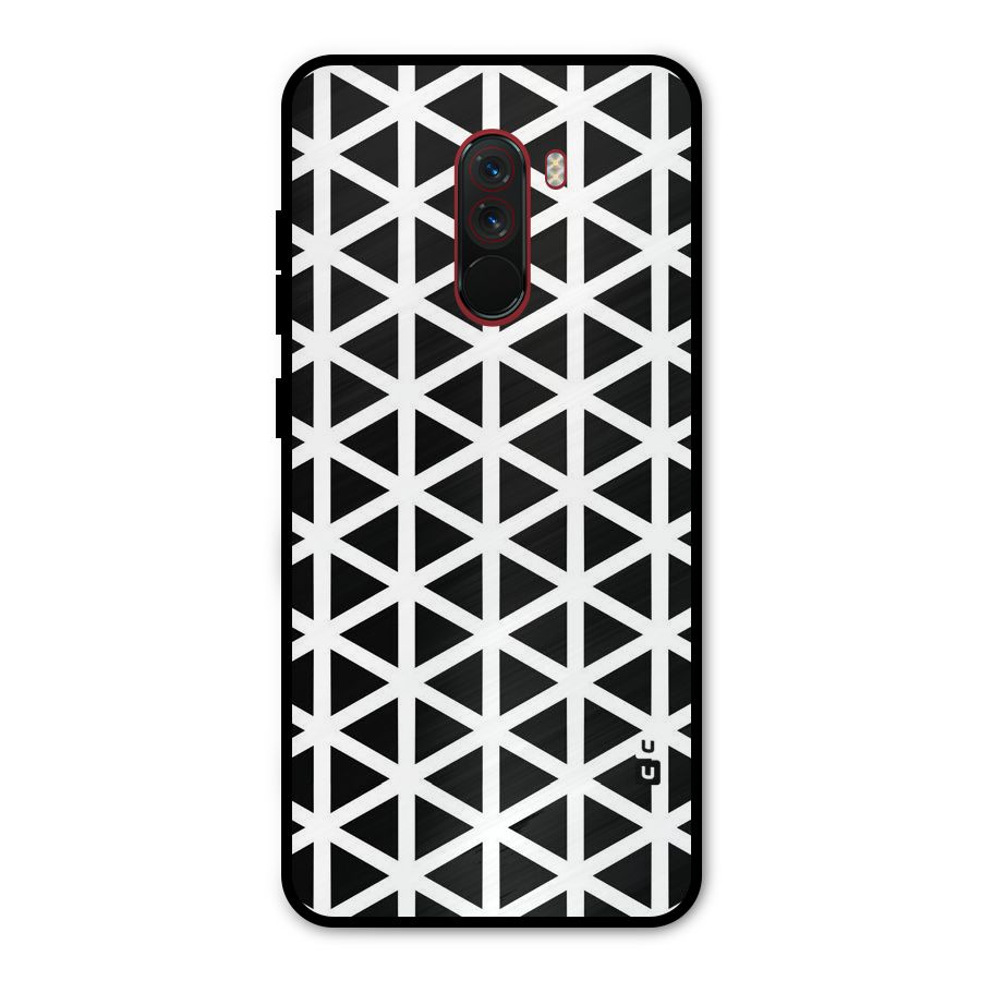 Abstract Geometry Maze Metal Back Case for Poco F1