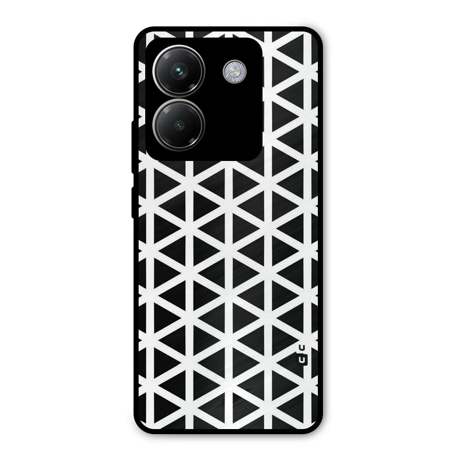 Abstract Geometry Maze Metal Back Case for Poco M7 Pro 5G