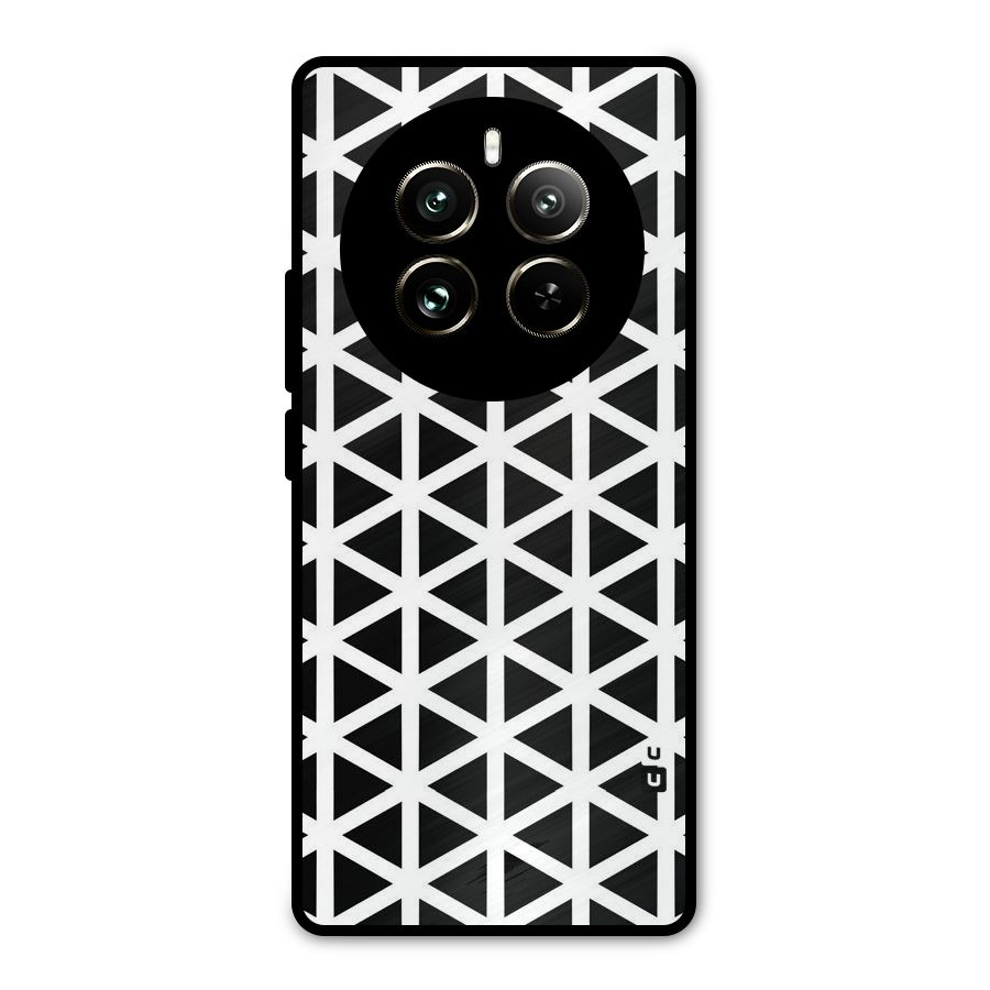 Abstract Geometry Maze Metal Back Case for Realme 12 Pro