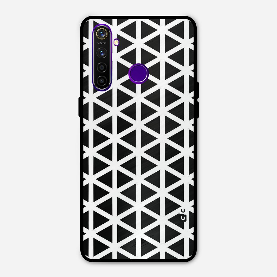 Abstract Geometry Maze Metal Back Case for Realme 5 Pro