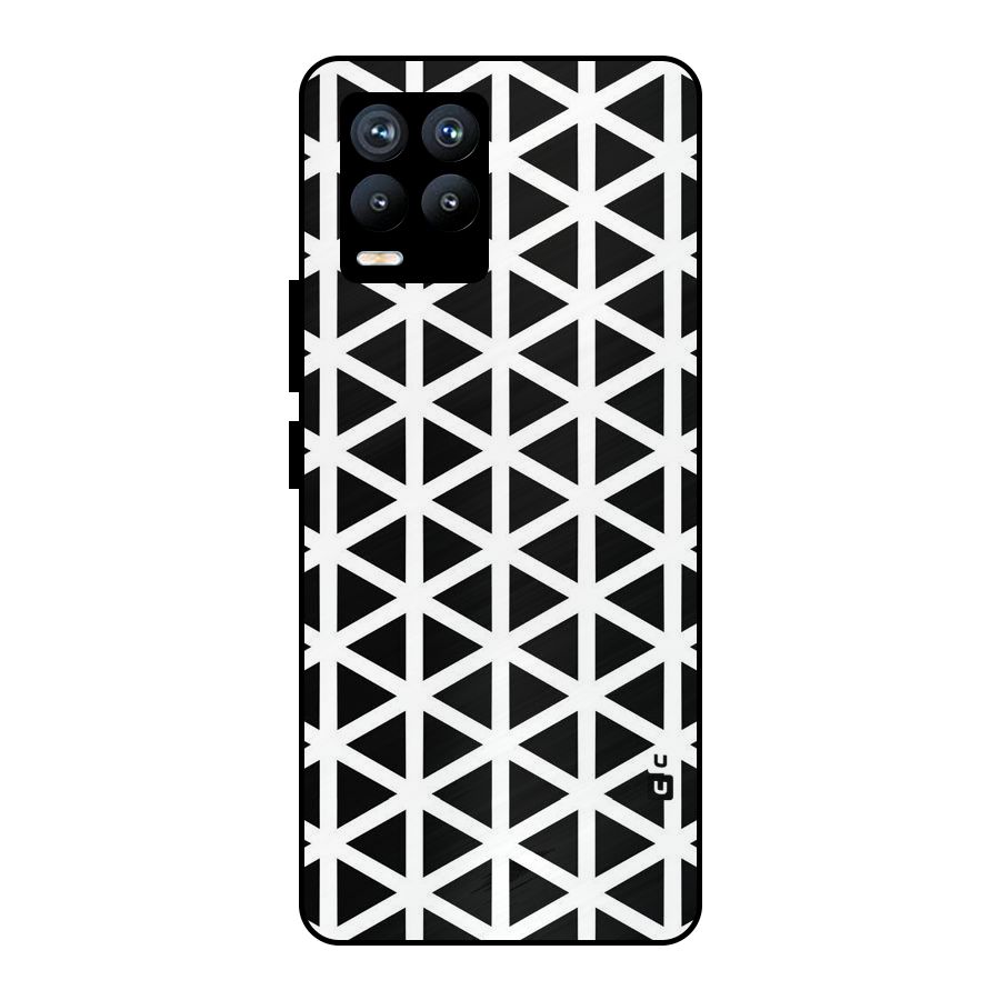 Abstract Geometry Maze Metal Back Case for Realme 8 Pro