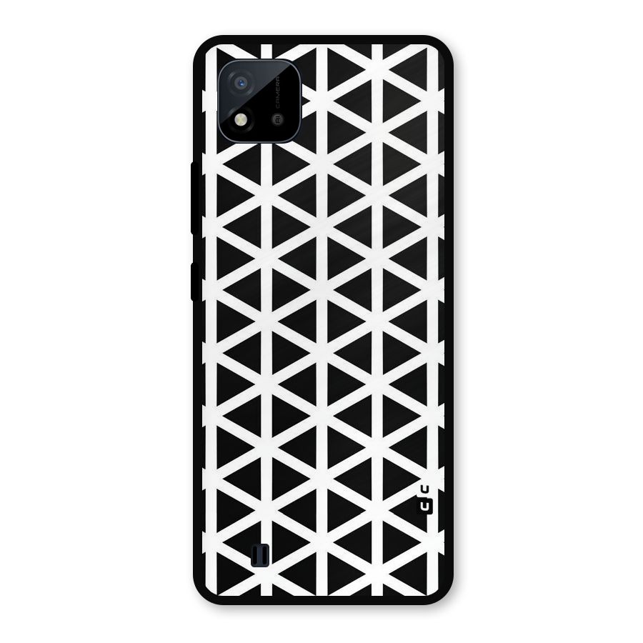 Abstract Geometry Maze Metal Back Case for Realme C11 2021