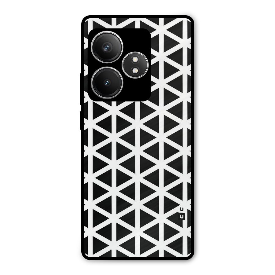 Abstract Geometry Maze Metal Back Case for Realme GT 6T