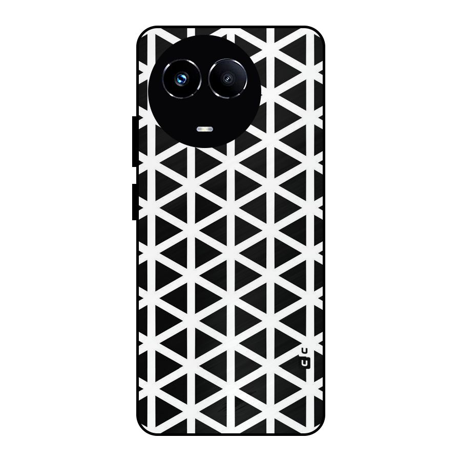 Abstract Geometry Maze Metal Back Case for Realme Narzo 60X