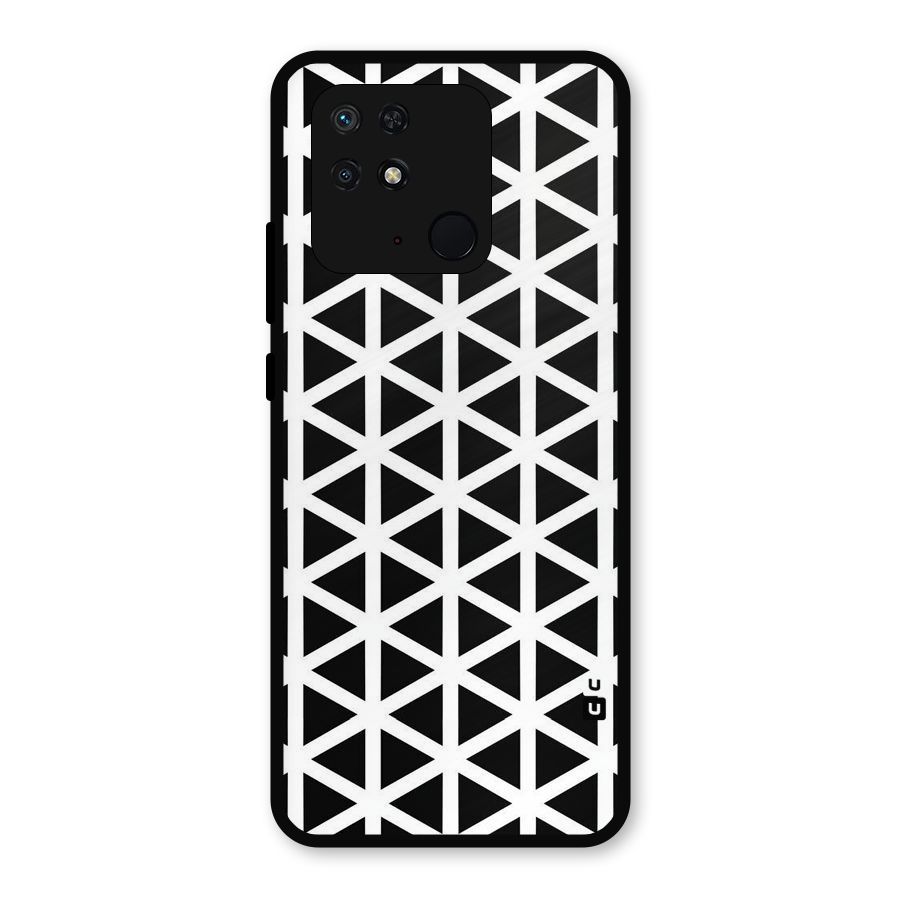Abstract Geometry Maze Metal Back Case for Redmi 10 Power
