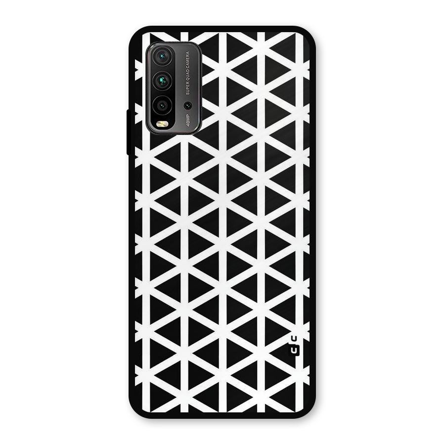 Abstract Geometry Maze Metal Back Case for Redmi 9 Power