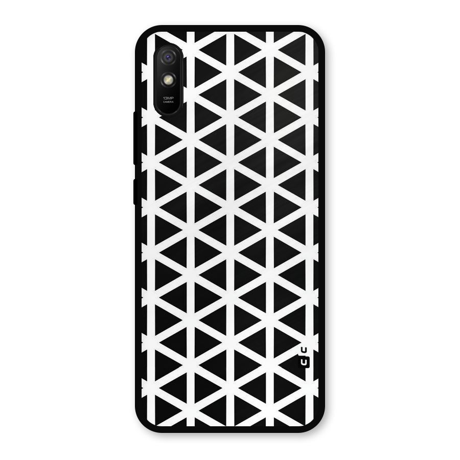 Abstract Geometry Maze Metal Back Case for Redmi 9a