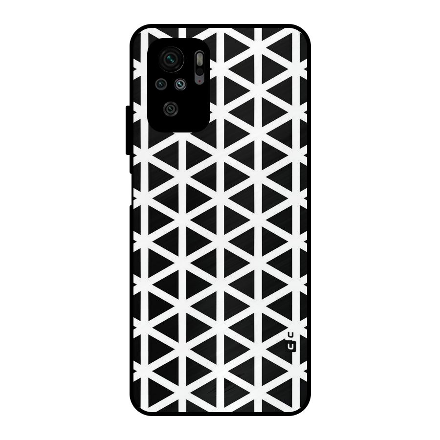 Abstract Geometry Maze Metal Back Case for Redmi Note 10S