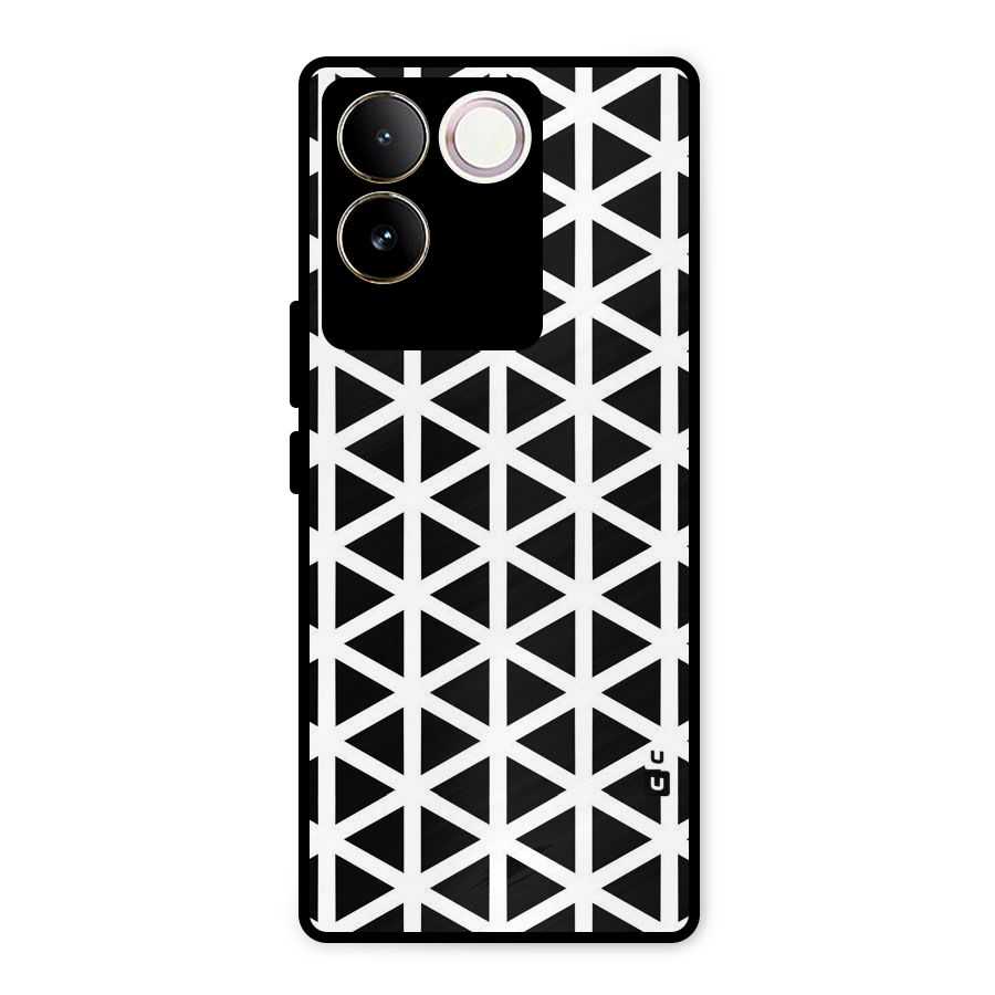 Abstract Geometry Maze Metal Back Case for Vivo T2 Pro