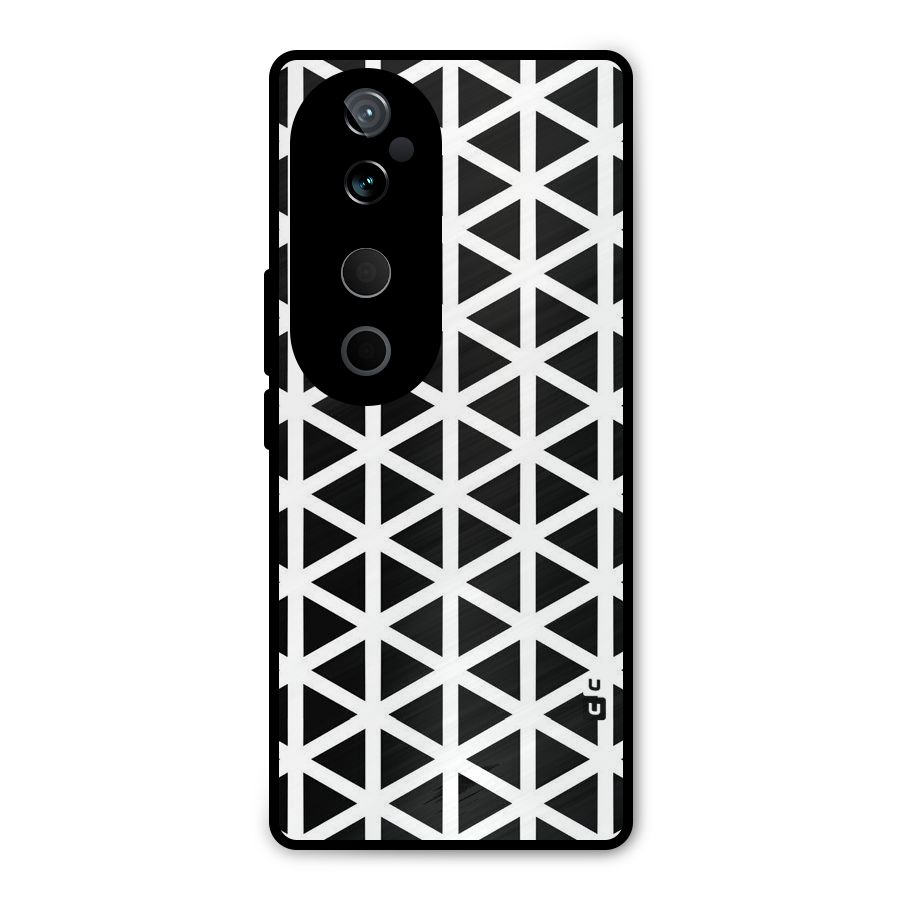 Abstract Geometry Maze Metal Back Case for Vivo T3 Ultra