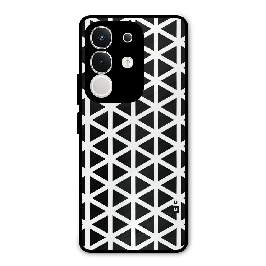 Abstract Geometry Maze Metal Back Case for Vivo T4x