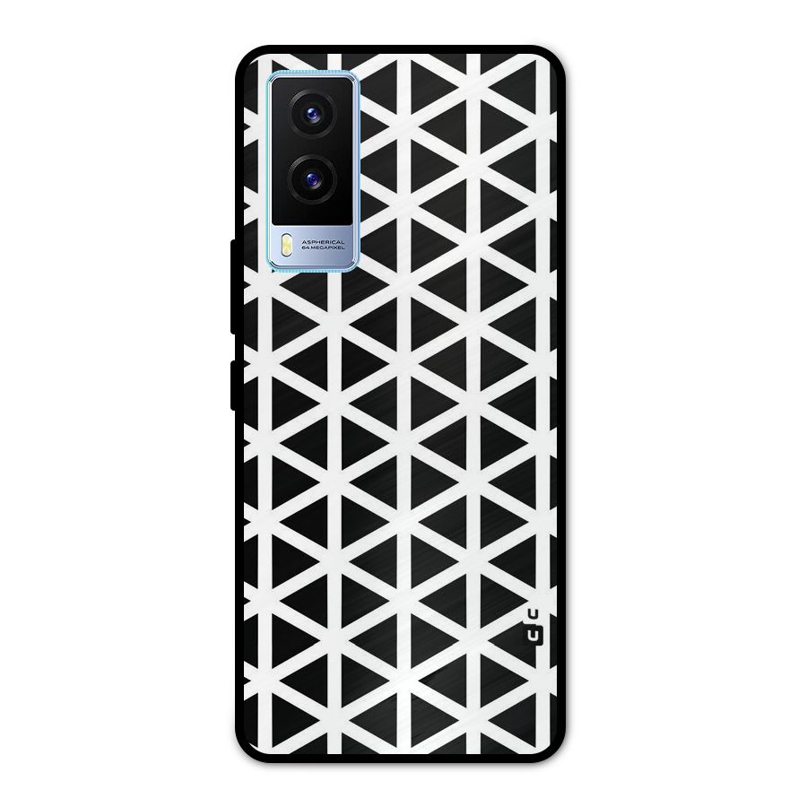 Abstract Geometry Maze Metal Back Case for Vivo V21e 5G