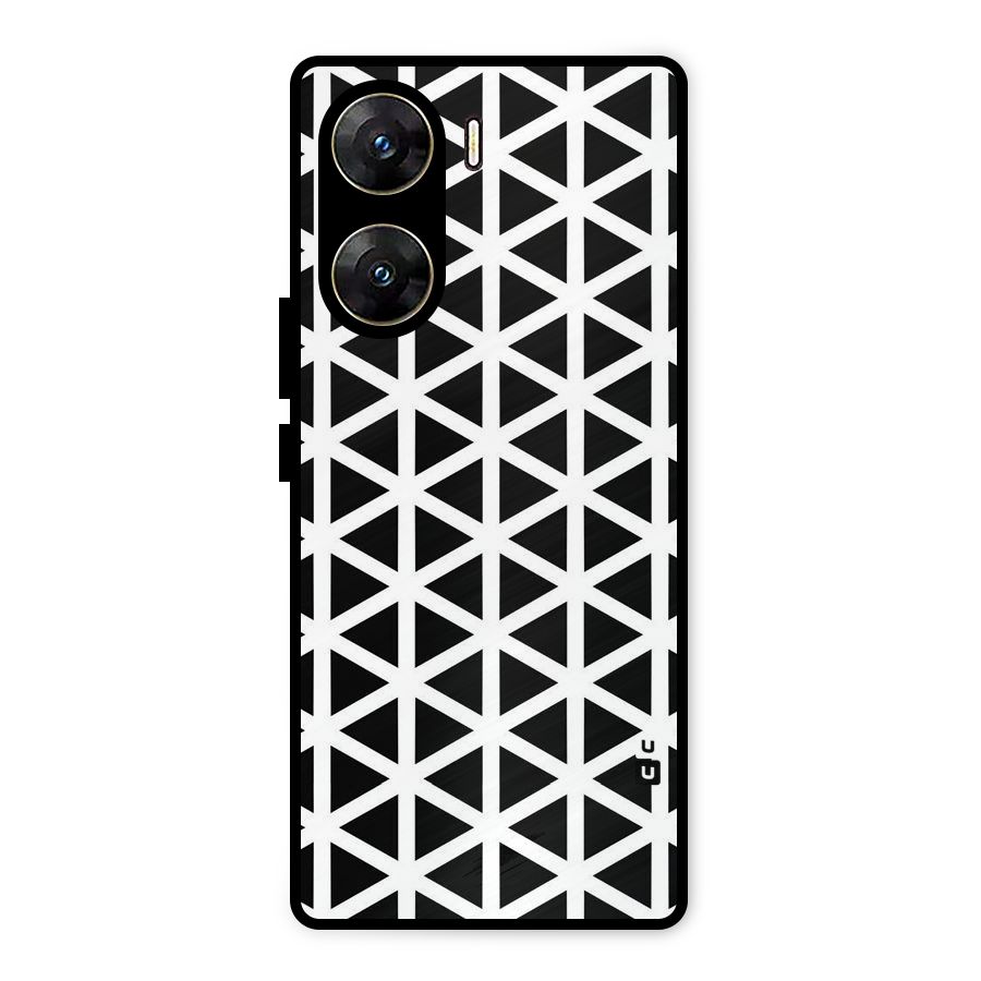 Abstract Geometry Maze Metal Back Case for Vivo V29e