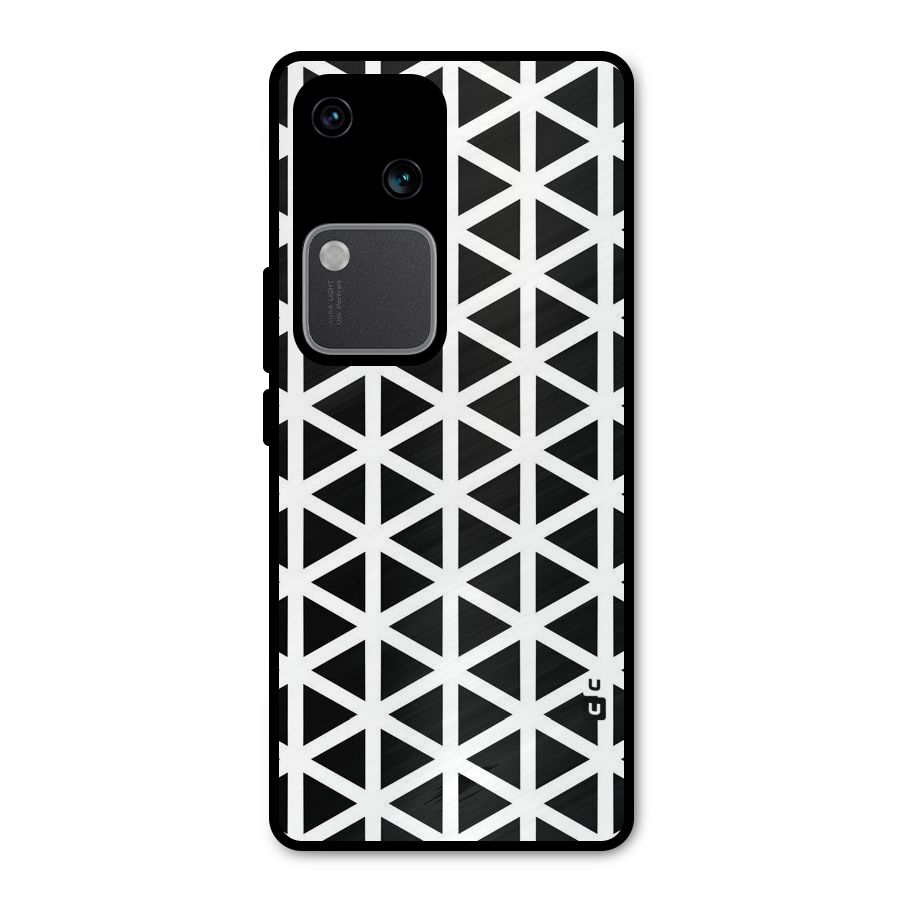 Abstract Geometry Maze Metal Back Case for Vivo V30