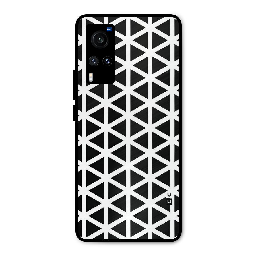 Abstract Geometry Maze Metal Back Case for Vivo X60