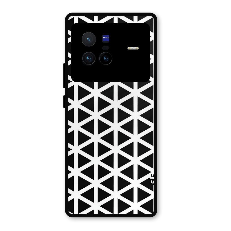 Abstract Geometry Maze Metal Back Case for Vivo X80