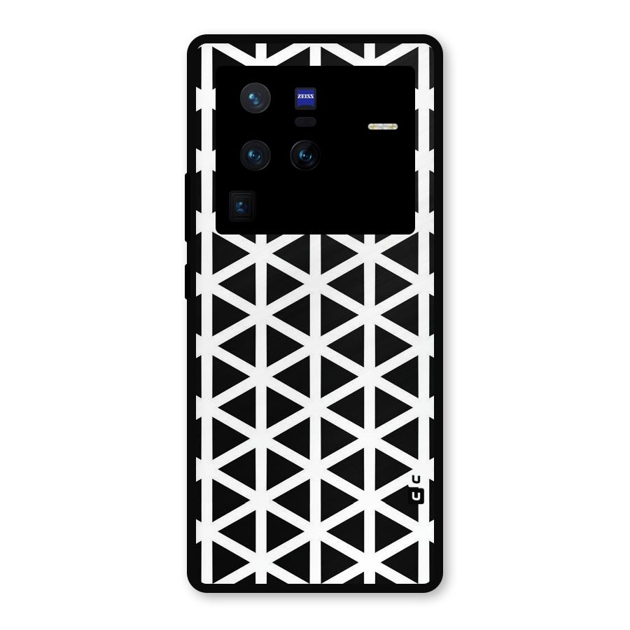 Abstract Geometry Maze Metal Back Case for Vivo X80 Pro