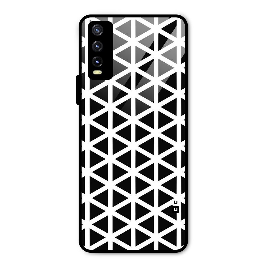 Abstract Geometry Maze Metal Back Case for Vivo Y20g