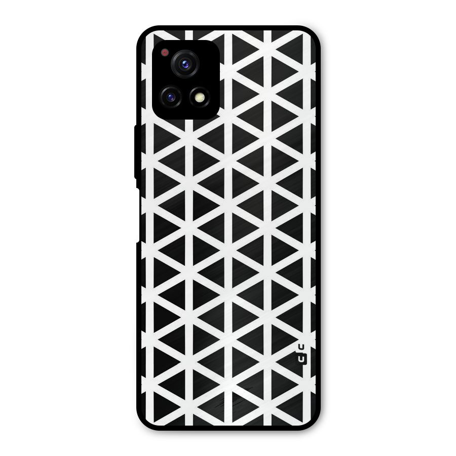 Abstract Geometry Maze Metal Back Case for Vivo Y72 5G