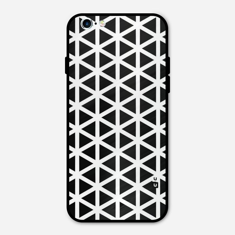 Abstract Geometry Maze Metal Back Case for iPhone 6 6s