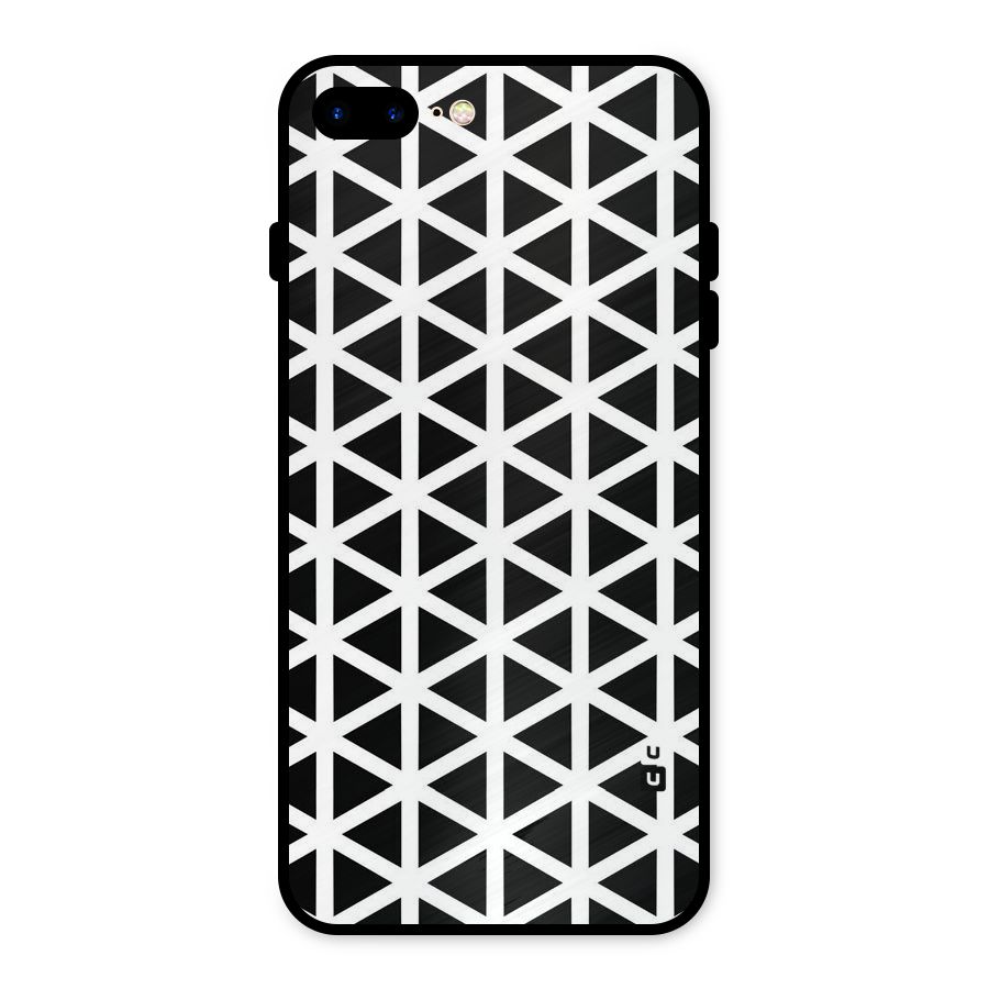 Abstract Geometry Maze Metal Back Case for iPhone 8 Plus