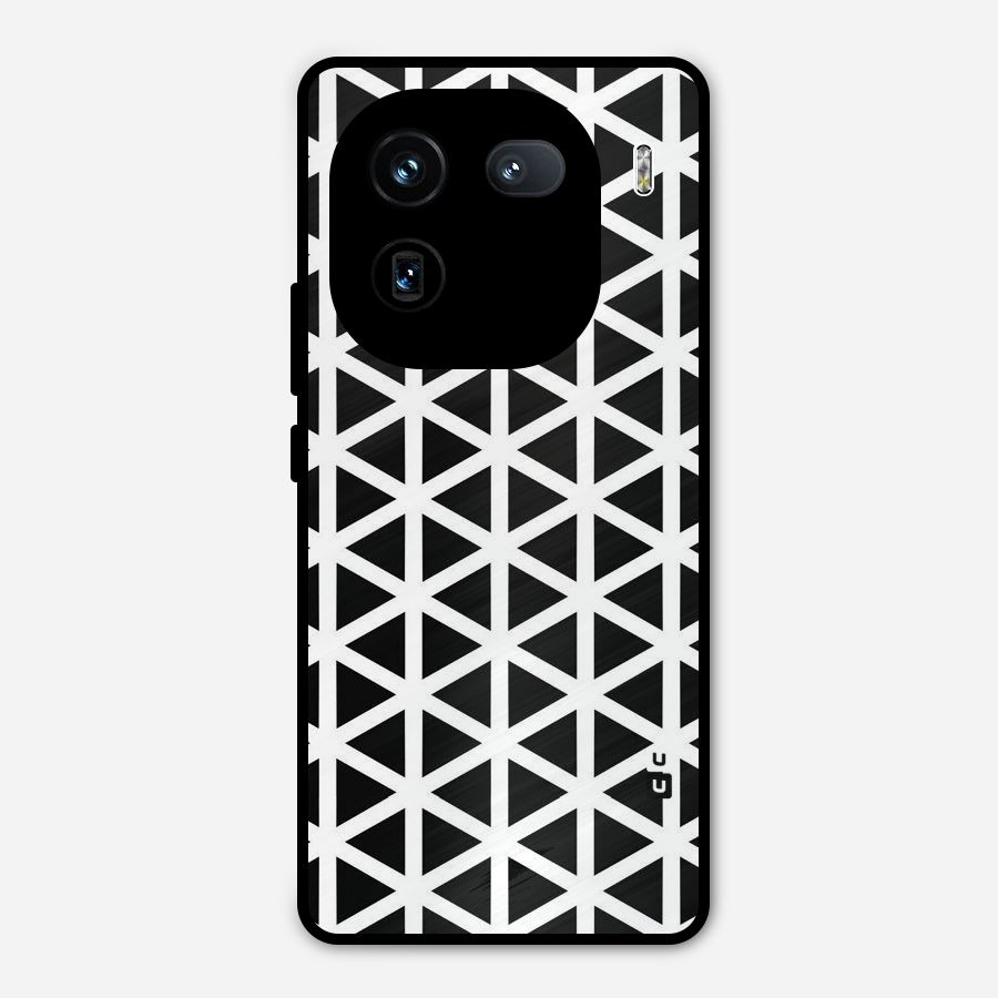 Abstract Geometry Maze Metal Back Case for iQOO 12